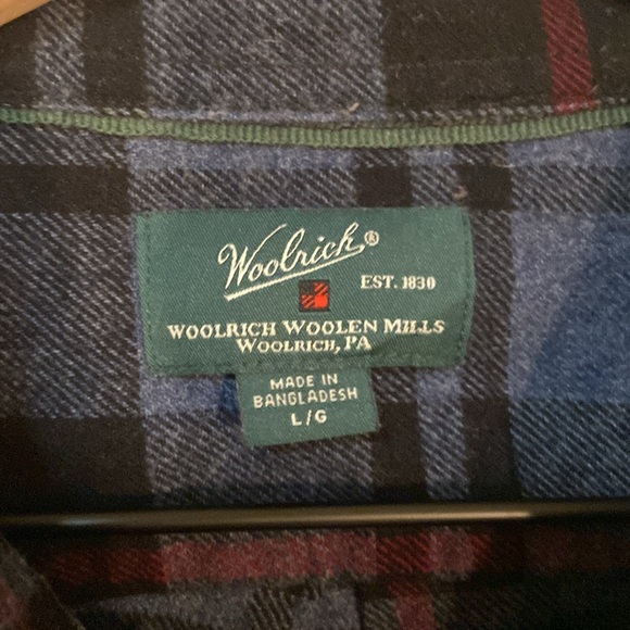 🔥EC🔥Woolrich Cotton Blend Button Up Flannel Shirt. - Picture 2 of 5